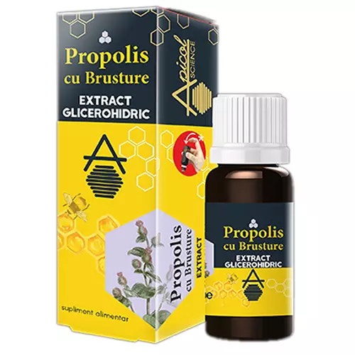 Propolis cu Brusture extract glicerohidric, Apicol Science